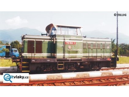 TT - dieselová lokomotiva ř. T334 zelená, ŽSR / TILLIG 04610