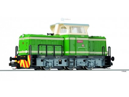 TT - dieselová lokomotiva T334.024 zelená, ČSD rosnička/ TILLIG 04611