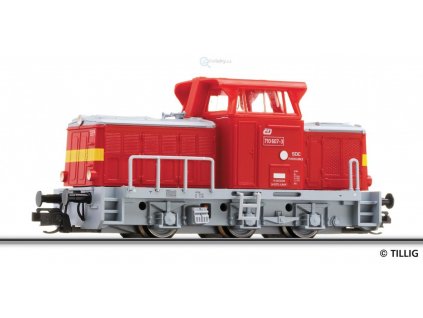 ARCHIV TT - lokomotiva 710.607 -T 334 ČD Rosnička SDC Pardubice/ TILLIG 04613
