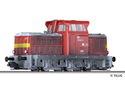 TT - dieselová lokomotiva PATINA řady 710.607 /T 334/, ČD / TILLIG 04613