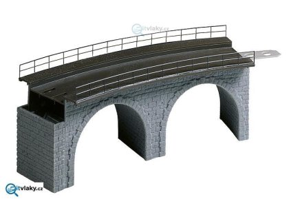 H0 Stavebnice - viaduktový díl kamenný obloukový R1 R360,0mm/30° / Faller 120478