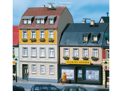 H0/TT - Obytný třípatrový dům č.5/7 / Auhagen 12272