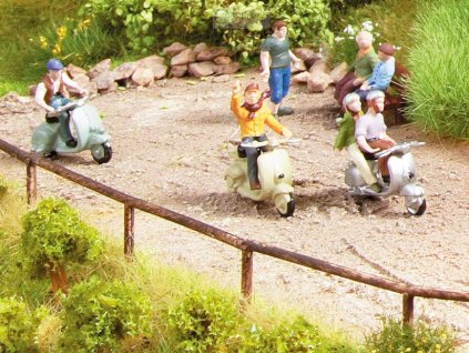 H0 - dřevěné zábradlí / Noch 13015