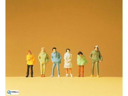 H0 - Mládež, 6 figurek / Preiser 14005