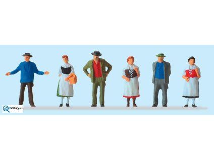 H0 - Venkovské postavy, 6 figurek / 14048