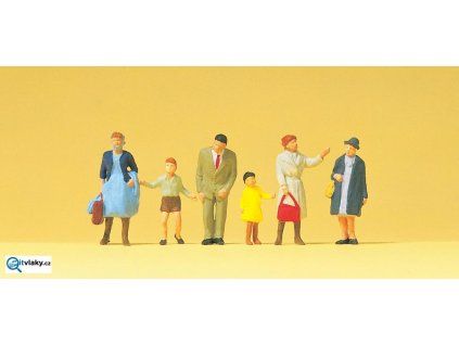 H0 - Postavy, 6 figurek / Preiser 14069