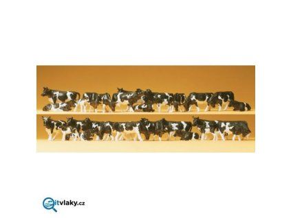 H0 - Krávy 30 ks figurek / Preiser 14408