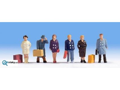 H0 - Cestující, 6 figurek / NOCH 15219