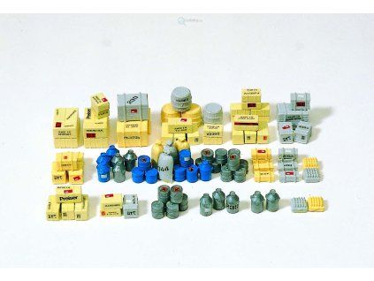 H0 - Bečky, bedny, pytle - 90ks / Preiser 17100