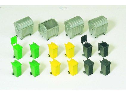 H0 - Popelnice / Preiser 17202