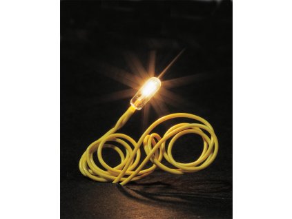 Mikro kabel se žárovkou, bílá 16V / FALLER 180671