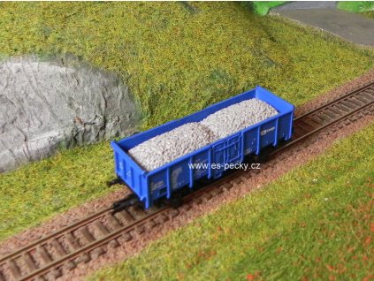 TT - Náklad štěrku do vozu Es Tillig/Vtr Loco / ES Pečky 19607