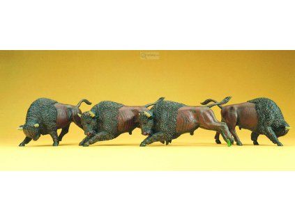 H0 - Buvol, 4ks / Preiser 20391