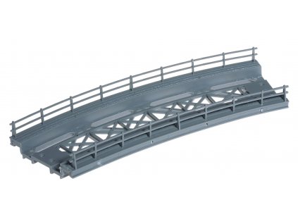 H0 - most do oblouku - R 360 mm, ocelový železniční, kit / NOCH 21350