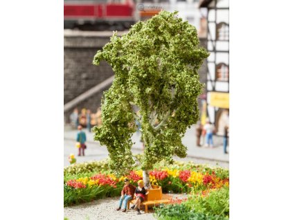 H0 - Strom s kruhovou lavičkou, 11,5 cm, PROFI / NOCH 21642