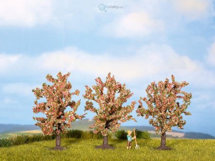 H0/TT - Ovocné stromy růžové, 3ks, 8cm / NOCH 25112