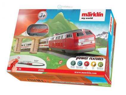 H0 - Dětský start set expres Intercity, zvuky, doplňky / Marklin 29302