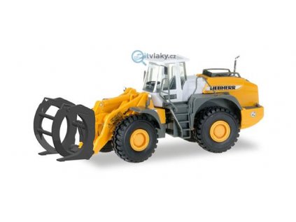 H0 - kolový nakladač klád Liebherr L 580 / HERPA 306843