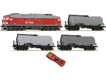 Vyprodáno TT Digital Start Set lokomotiva BR 241 + 3 cisterny DB, multiMaus / Roco 35007