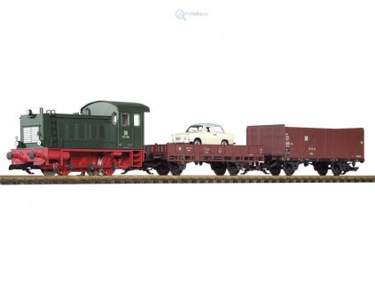 353779 g analog zvuk start set diesel lokomotiva v 20 a 2 nakladni vozy piko 37121