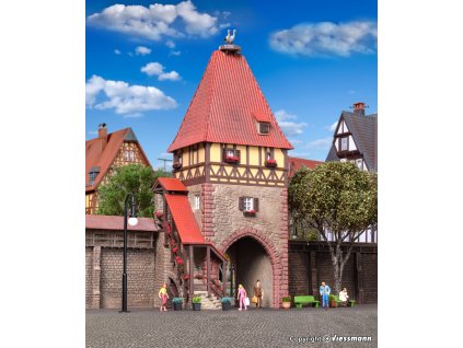 H0 - Věž s bránou / Kibri 38470