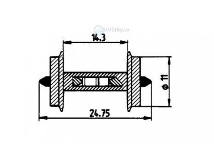 355243 h0 2ks dvojkoli 11 mm 18 kohm oboustranne izolovano roco 40186