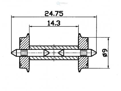 355258 h0 soukoli 9mm dc roco 40191