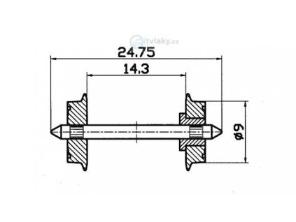 355267 h0 dvojkoli dc 2ks prumer 9 mm jednostranne izolovano roco 40194