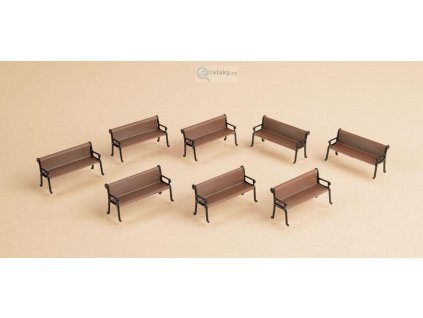 H0 - 8 x lavičky / Auhagen 41199