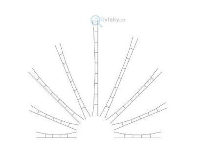 356428 h0 univerzalni trolejove vedeni 160 190mm 5ks viessmann 4151