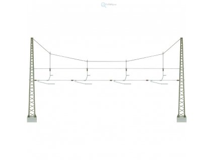 356653 h0 trolejova brana pres 4 koleje viessmann 4163