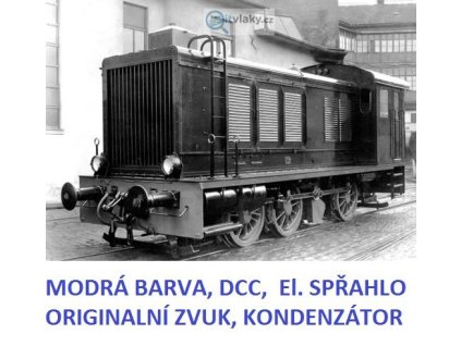 H0 - DCC/ZVUK/SPŘÁHLO - lokomotiva T334.001 ČSD modrá / Brawa 41640