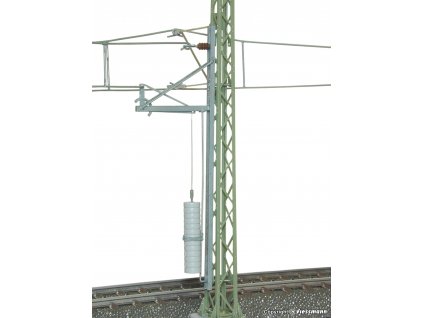 H0 - Trolejový stožár vrchního vedení, páka, zátěž, 115 mm / Viessmann 4165