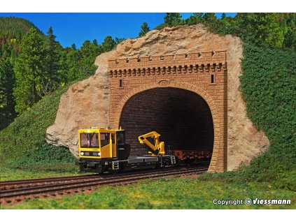 H0 - Tunelový portál 2 kolejný / Vollmer 42502
