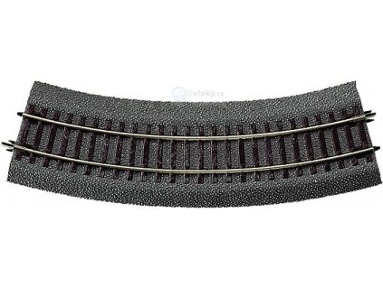 H0 - oblouková kolej R2 - 358 mm / 30° s gumovým podložím / ROCO 42522