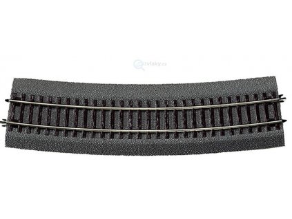 H0 - oblouková kolej R9 - 826,4 mm / 15° s gumovým podložím / ROCO 42527