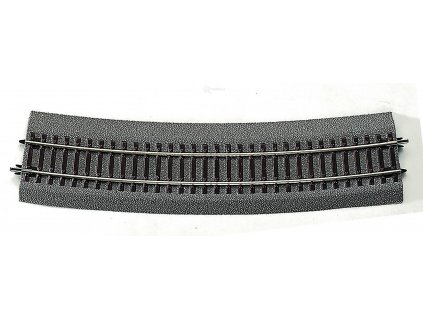 H0 - oblouková kolej R10 - 888 mm / 15° s gumovým podložím / ROCO 42528