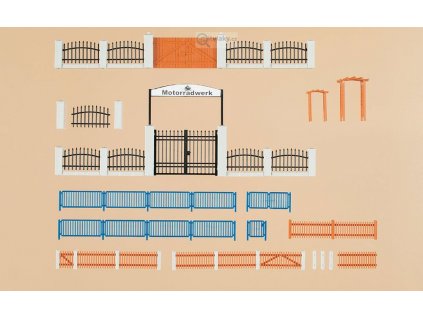 H0/TT - Ploty a brány / Auhagen 42648