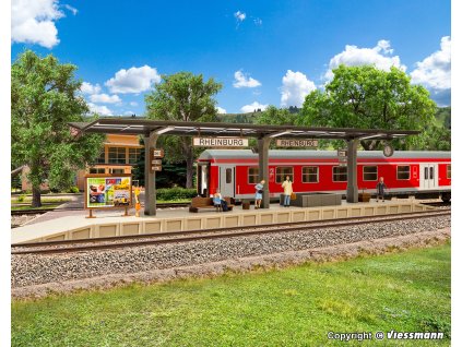 H0 - Nástupiště "Rheinburg" / Vollmer 43535