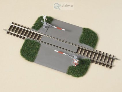 TT - Železniční přejezd - poloviční závory / Auhagen 43645