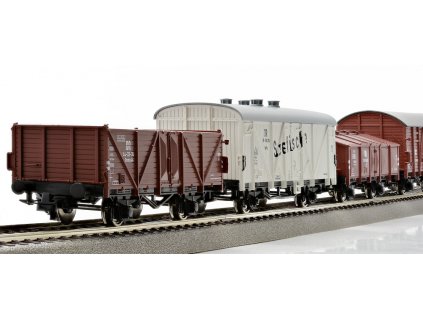 H0 - Set osmi nákladních vozů, DB / ROCO 44002