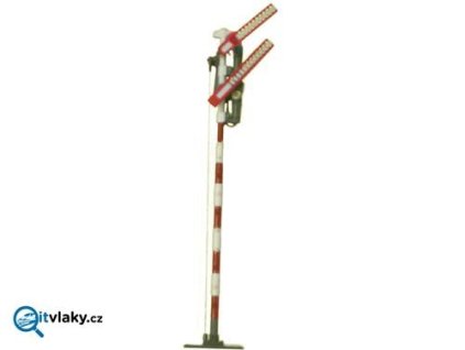 H0 - návěstidlo mechanické 2-ramenné spojené ČSD, Viessmann 45081cz