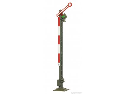 H0 - Mechanické návěstidlo, jednoramenné, úzký stožár / Viessmann 4530