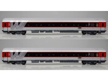 H0 - set 2 lůžkových vozů RŽD Wagonservice Travel / LS Models 48013