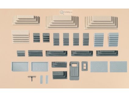 H0/TT - 17 různých schodů / Auhagen 48646