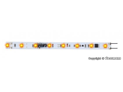 Vnitřní osvětlení vozu 132 mm, 8 LED žlutá / Viessmann 5091