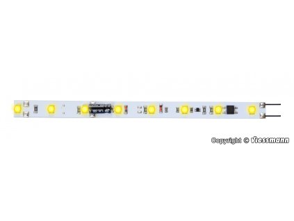 Vnitřní osvětlení do vozů 100 - 132 mm, 8 LED teplá bílá / Viessmann 5092