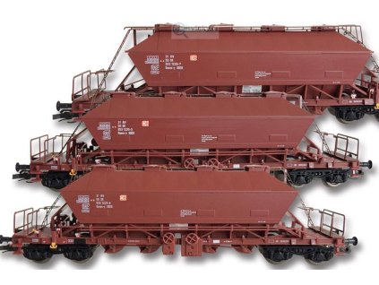 TT - Set 3 vozů pro přepravu sypkých hmot řady Uaoos 9331 / Kuehn 51420
