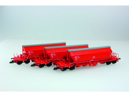 TT - Set 3 vozů pro přepravu sypkých hmot řady Taoos 894 / Kuehn 51452