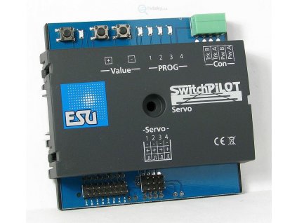 ESU - dekodér SwitchPilot Servo V2.0 pro 4 serva, RailCom / ESU 51822